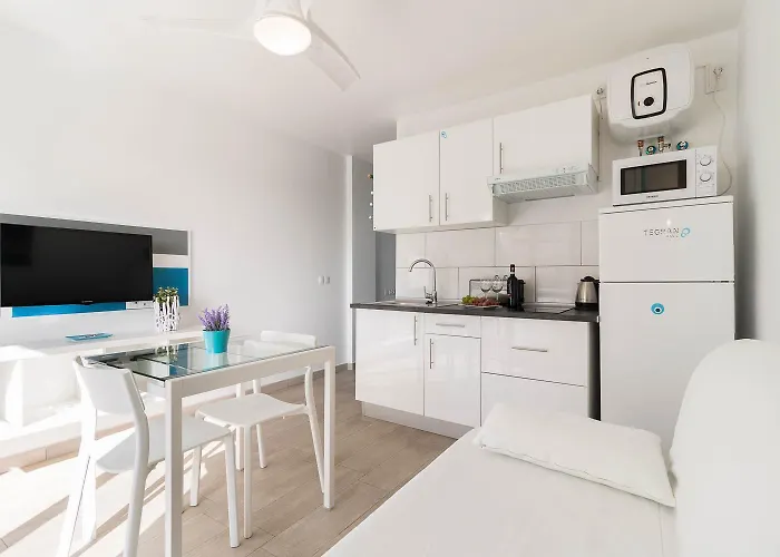 아파트 El Molino Canario, Estudio Vista Piscina *